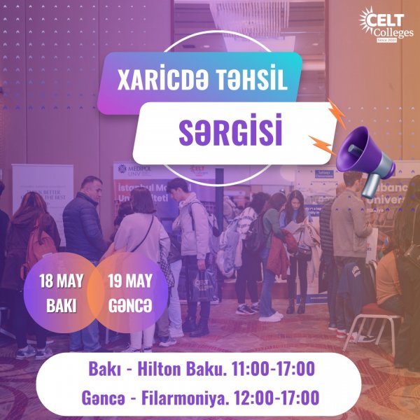 Xaricdə Təhsil Sərgisi keçiriləcək - 50-dən çox ən reytinqli universitet