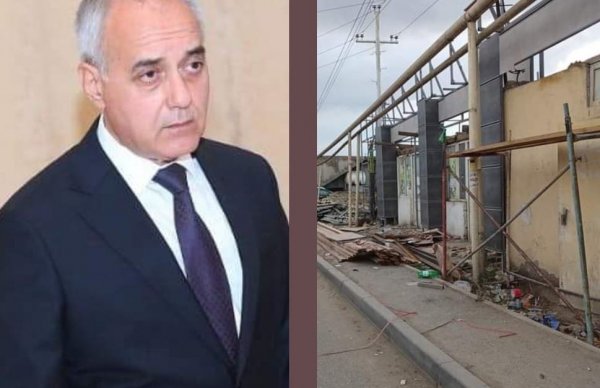 Binəqədidə neft boru kəmərinin üstündə obyekt inşa olunur, RİH başçısı bu cür qanusuzluğa göz yumur- SƏBƏB? - FOTOFAKTLAR