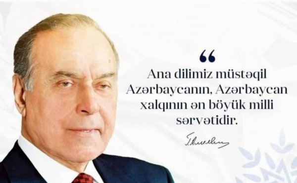 1 avqust - Azərbaycan Əlifbası və Azərbaycan Dili Günüdür