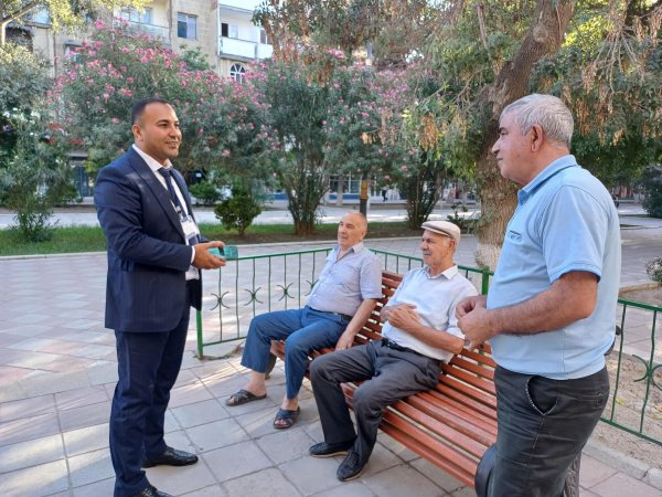 Deputatlığa namizəd Peyman Sadıqov növbəti dəfə seçicilərlə görüşüb