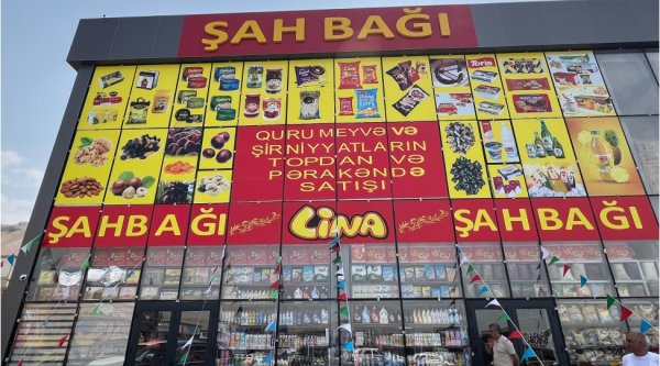 “Şahbağı” mağazası fəaliyyətə başladı: Quru meyvə və şirniyyat bolluğu