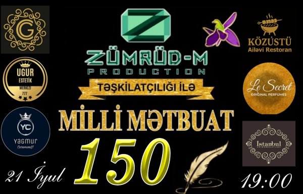Bakıda Azərbaycan Milli Mətbuatının 150 illiyinə həsr olunmuş möhtəşəm yubiley tədbiri keçirilib