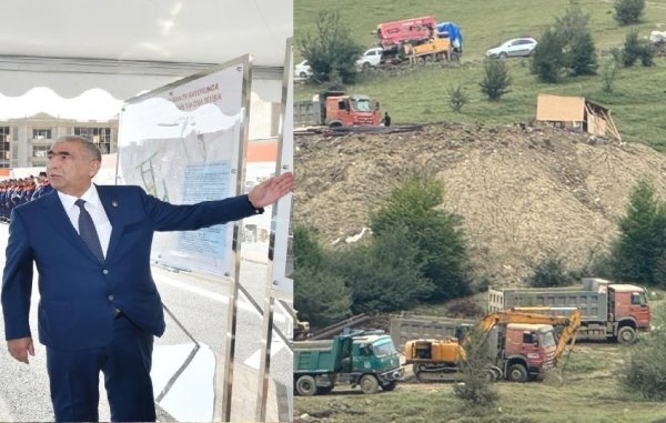 Saleh Məmmədovun razılığı ilə AAYDA-nin texnikası istirahət mərkəzinin tikintisinə cəlb olunub?-Video