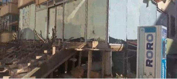 Masazırda ağaclar məhv edilərək binanın 1 mərtəbəsində obyekt açılır-Video