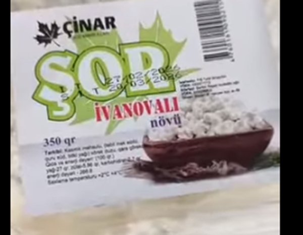 Qoşqar Təhməzovun qida təhlüksəziliyi "sıfır"dır - “Çinar” ŞOR insanları belə zəhərləyir -VİDEO