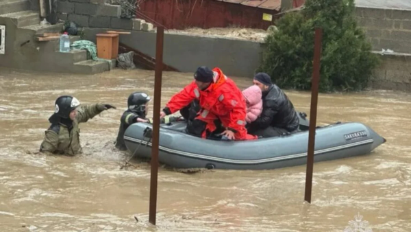 Dağıstanda güclü yağışlar nəticəsində yüzlərlə ev su altında qalıb