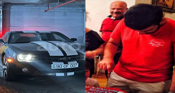 Deputat Səyyad Aranın nəvəsinin lüks avtomobili - Chevrolet Camaro - Nömrəsi daha bahadır - FOTO